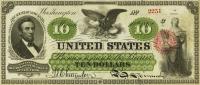 p131a from United States: 10 Dollars from 1862